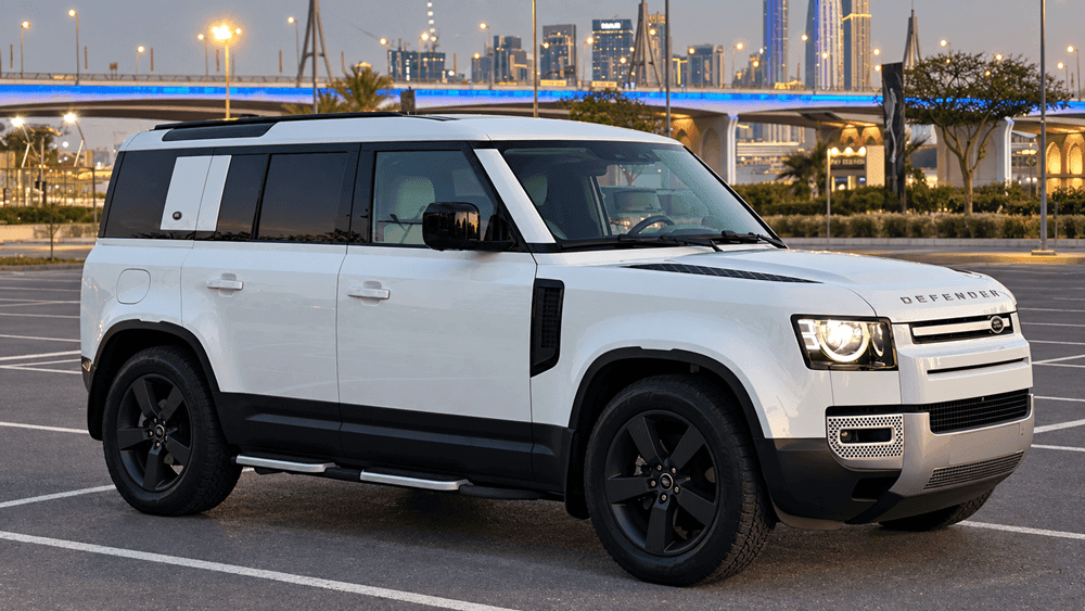 Range Rover Defender (Blue Interior) rental Dubai