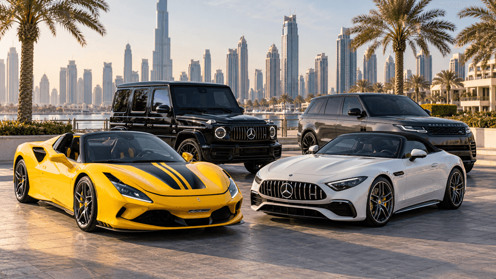 سيارة من إكس لتأجير السيارات متاحة للإيجار في دبي