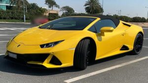 Lamborghini Huracan EVO Convertible Car Rental Dubai