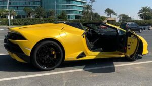Lamborghini Huracan EVO Convertible Car Rental in Dubai