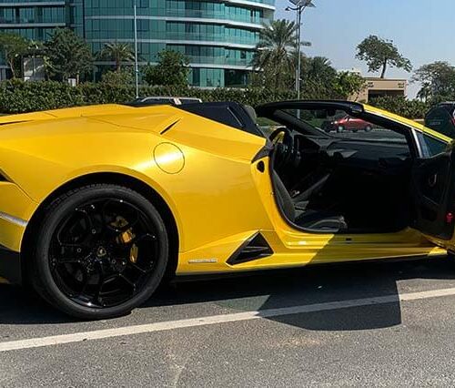 Lamborghini Huracan EVO Convertible Car Rental in Dubai