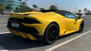 Lamborghini Huracan EVO Spyder Rental in Dubai